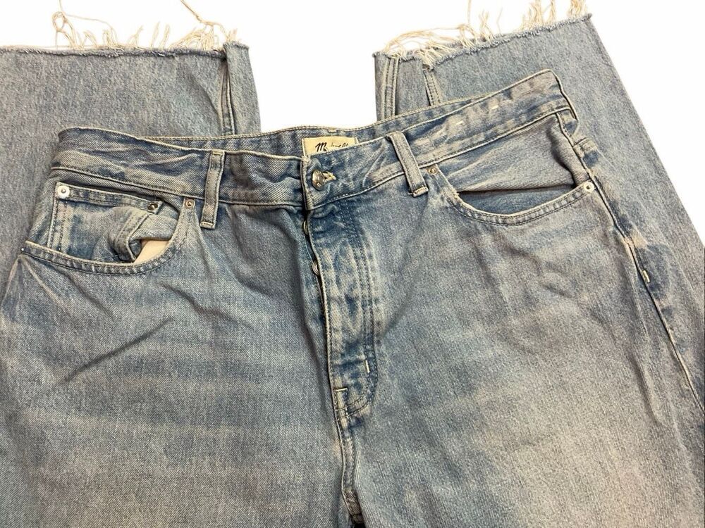 Madewell The Darted Barrel Leg Jeans- 31, EDMONSON WASH - Picture 4 of 10